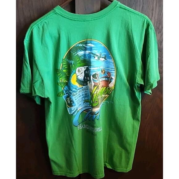 Margaritaville Vintage Key West Tee T-shirt Mens Large Green License To Chill - Picture 1 of 5